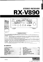 Yamaha RXV-890 - Service Manual 